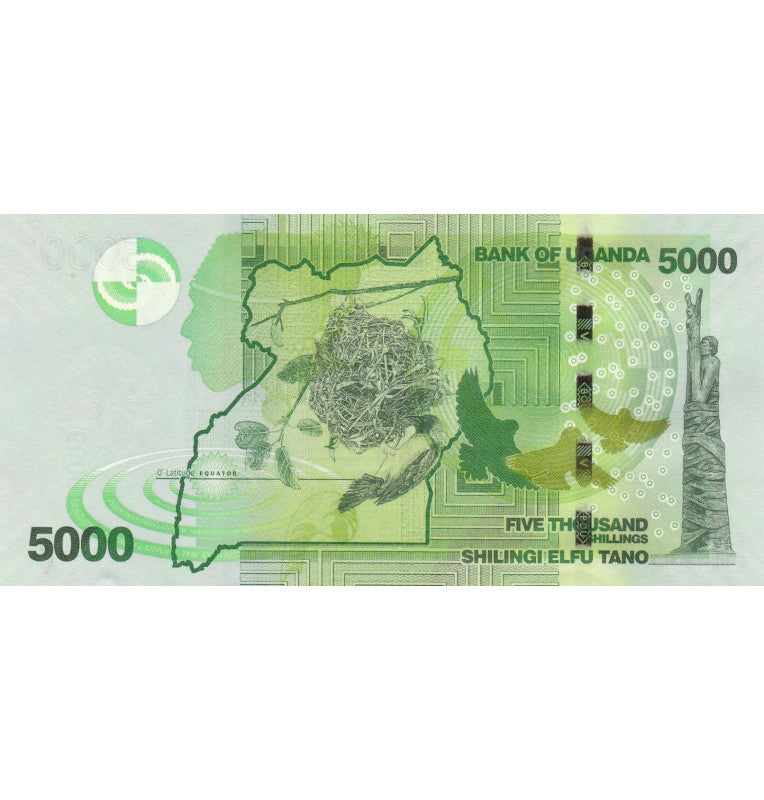 Uganda 5000 Shillings 2019 Pick Nuevo